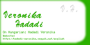 veronika hadadi business card